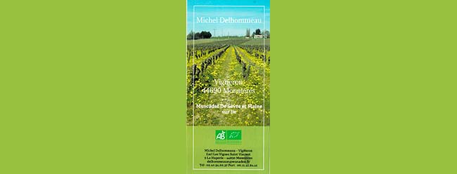 Logo partenaire Domaine Les Vignes St Vincent Michel DELHOMMEAU Monnières Vins Bio